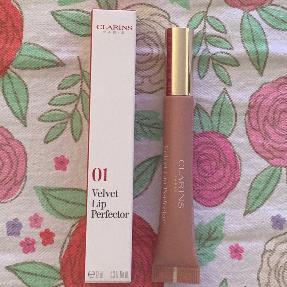 NIB Clarins Paris Velvet Lip Perfector Velvet Nude